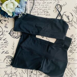 CSB Activewear Set - Serenity 7/8 Leggings & Freedom Staple Crop Bra in Black